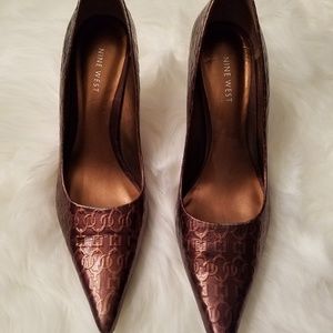 Nine West ..Shoes Bronze Color